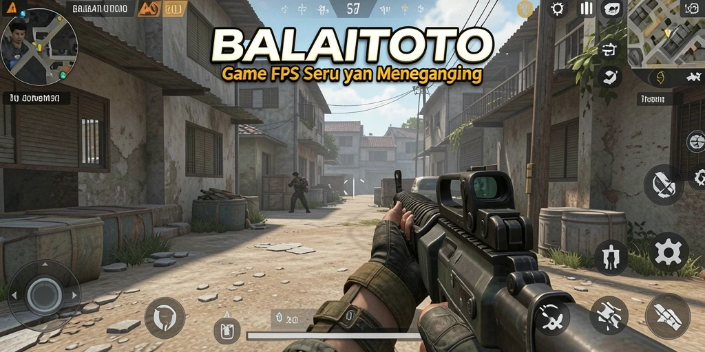 Tampilan mendebarkan dari gameplay BALAITOTO dalam pertempuran FPS.