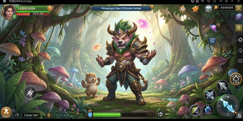Gameplay HIBIKIWIN yang menarik dan penuh petualangan.