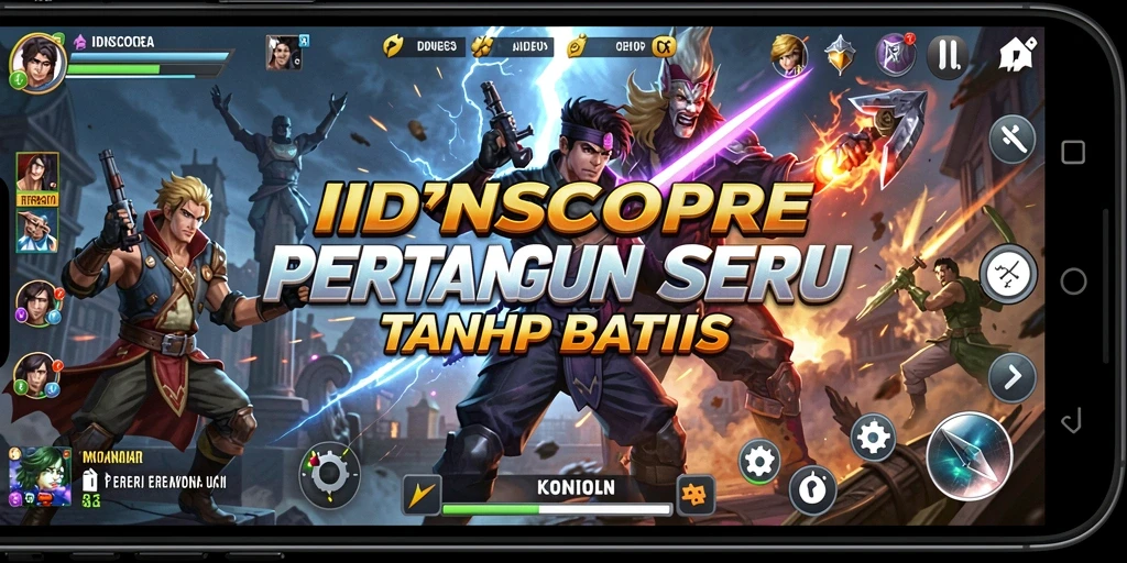 Screenshot gameplay IDNSCORE menampilkan pertarungan yang dramatis dan intens.