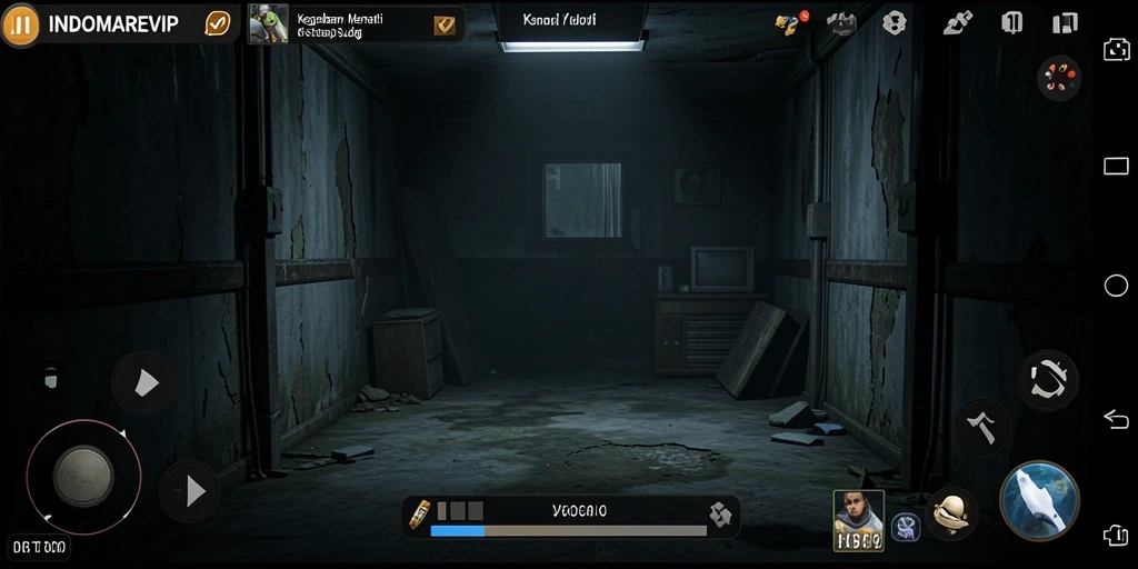 Tangkapan layar dari gameplay menegangkan INDOMAREVIP.