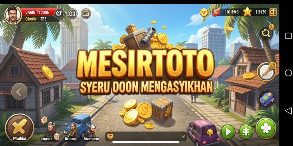 Tampilan gameplay Tycoon yang menarik dan interaktif.
