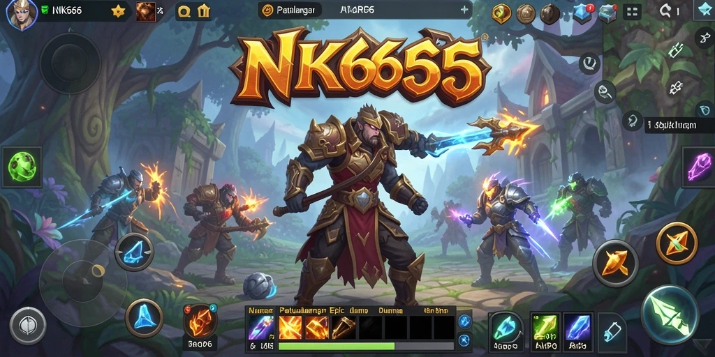 Gameplay NK666 dengan pertarungan ARPG yang intens.