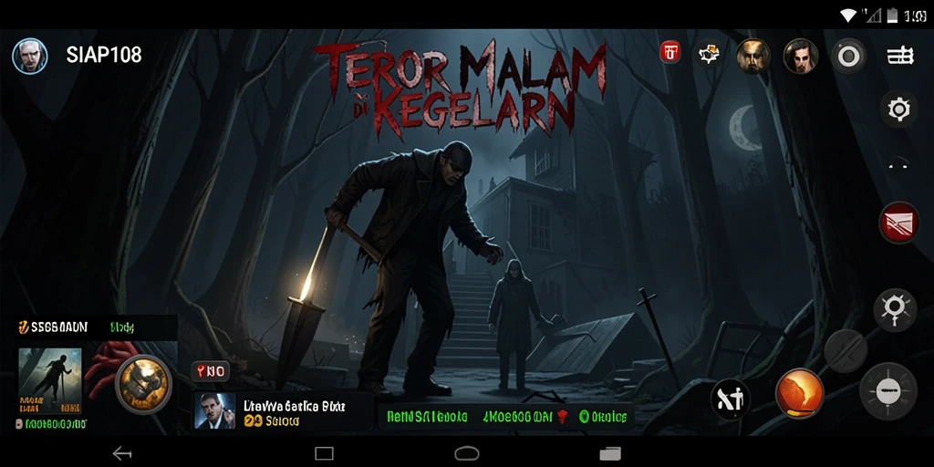 Screenshot gameplay SIAP108 menampilkan momen mencekam dan suasana kelam.